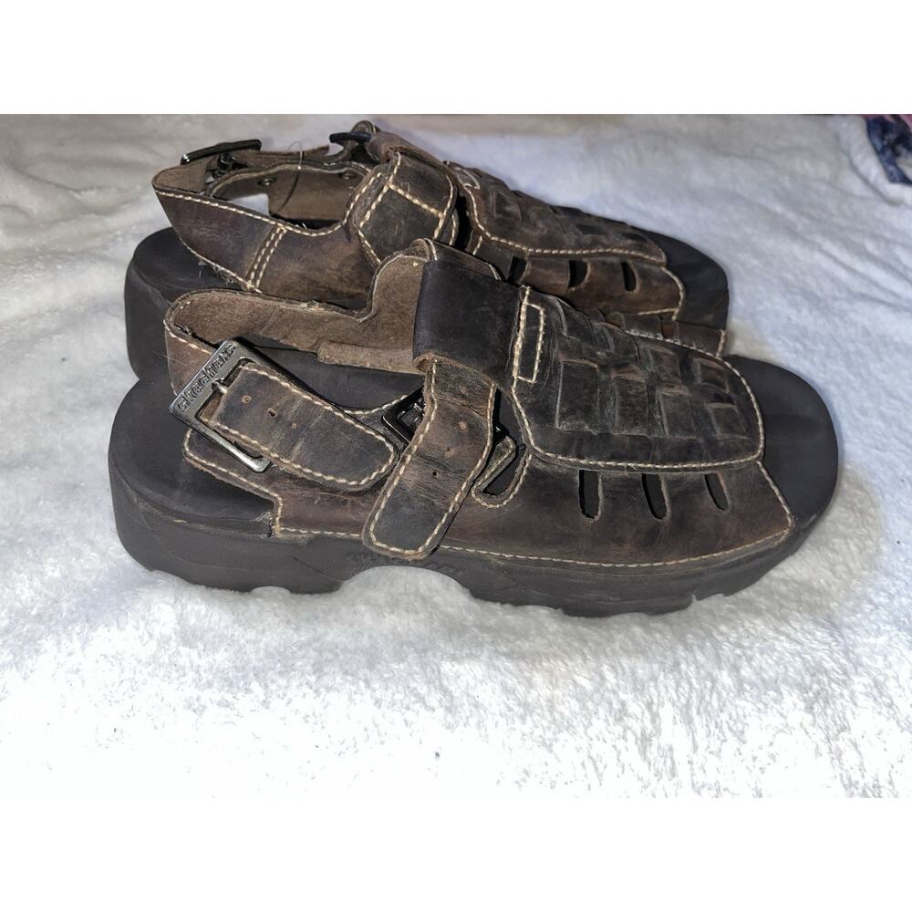 Skechers Shoes VTG Y2K 90s Jammers Sandals Womens Sz 8 Fisherman Chunky Platform